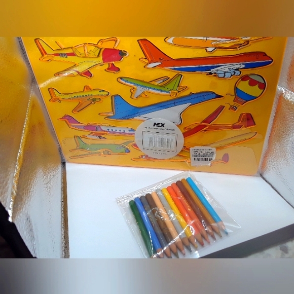 Paper Planes Kit With Book Paper Stickers+ Learn To Draw Plane Stencils New - Picture 5 of 10